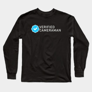 Verified Blue Check Cameraman Long Sleeve T-Shirt